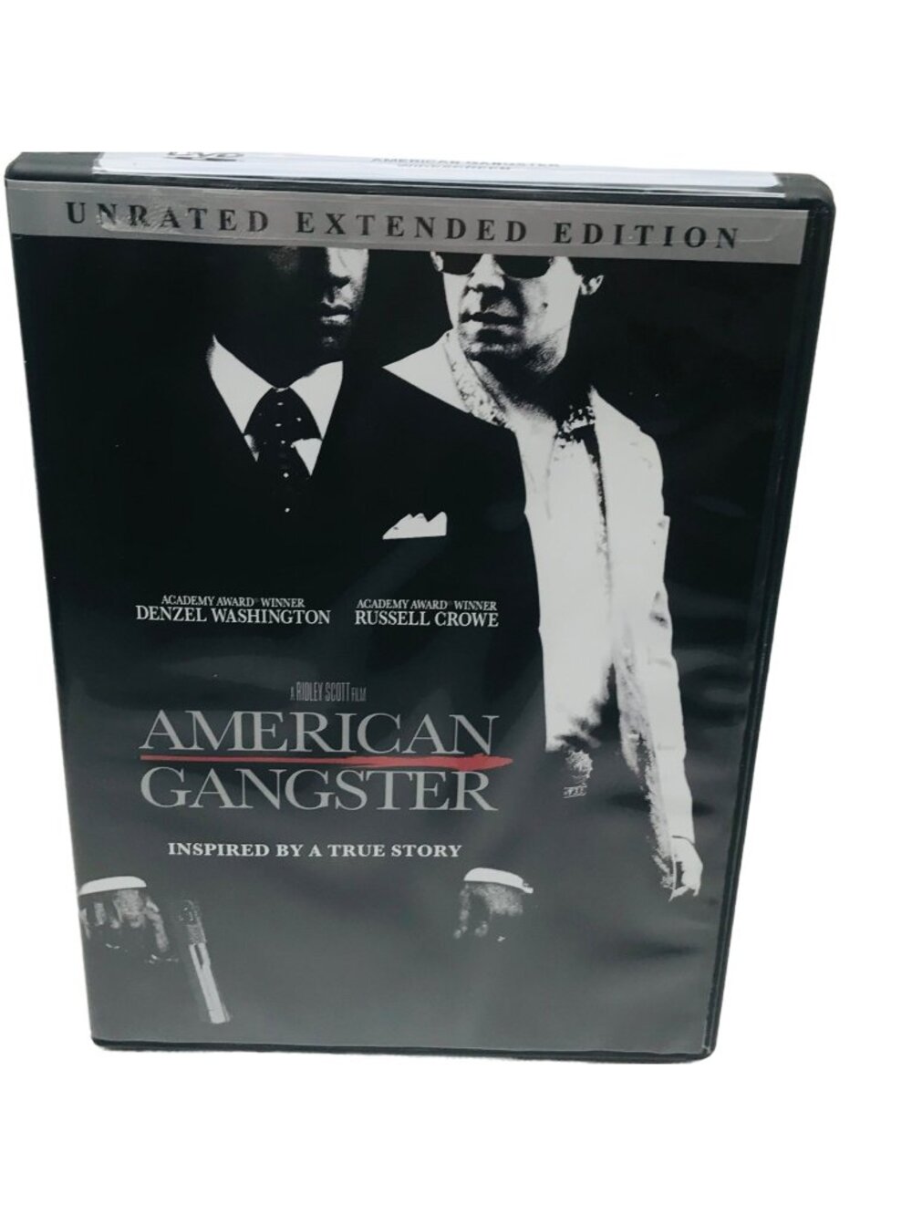 American Gangster DVD 2009 Denzel Washington Not Wrapped But End Seal Intact